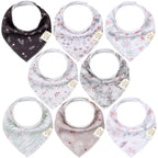 NR KEABABIES BABY BANDANA BIBS | 8-PACK | BLOOM