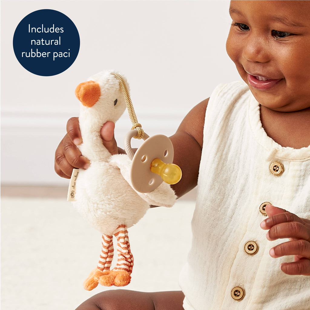 NR BITZY PAL NATURAL PACIFIER PLUSH | COW