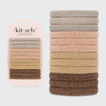 NR KITSCH GLITTER NYLON ELASTICS 12pc | NEUTRAL