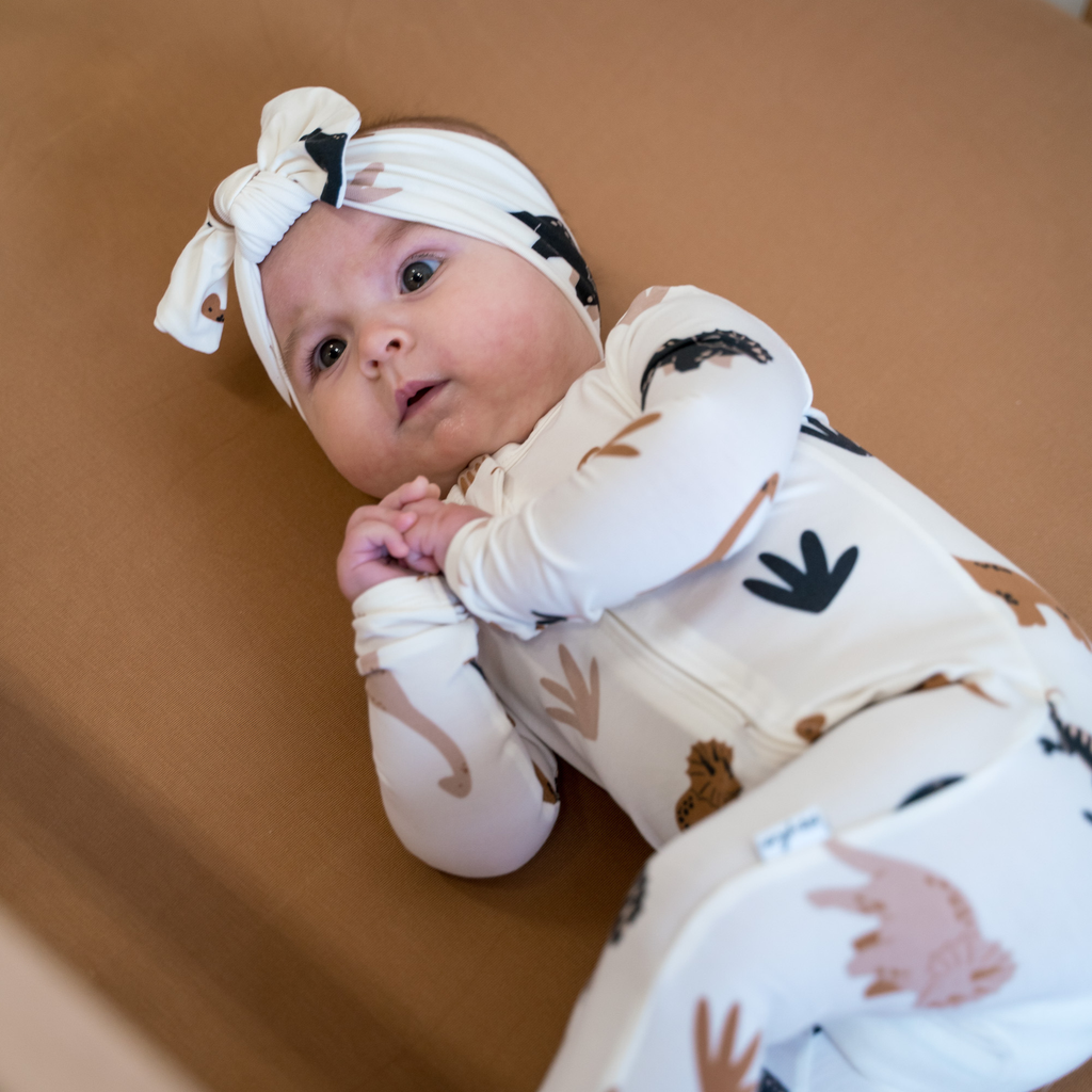 NR PIP + PHEE BAMBOO FOOTED SLEEPER | CAFE FLORAL | NEWBORN