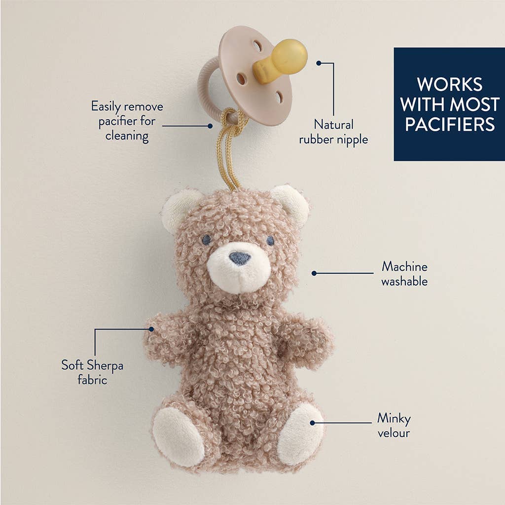 NR BITZY PAL NATURAL PACIFIER PLUSH | GOOSE