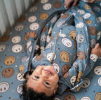 NR PIP + PHEE BAMBOO FOOTED SLEEPER | BROWN SMILEY