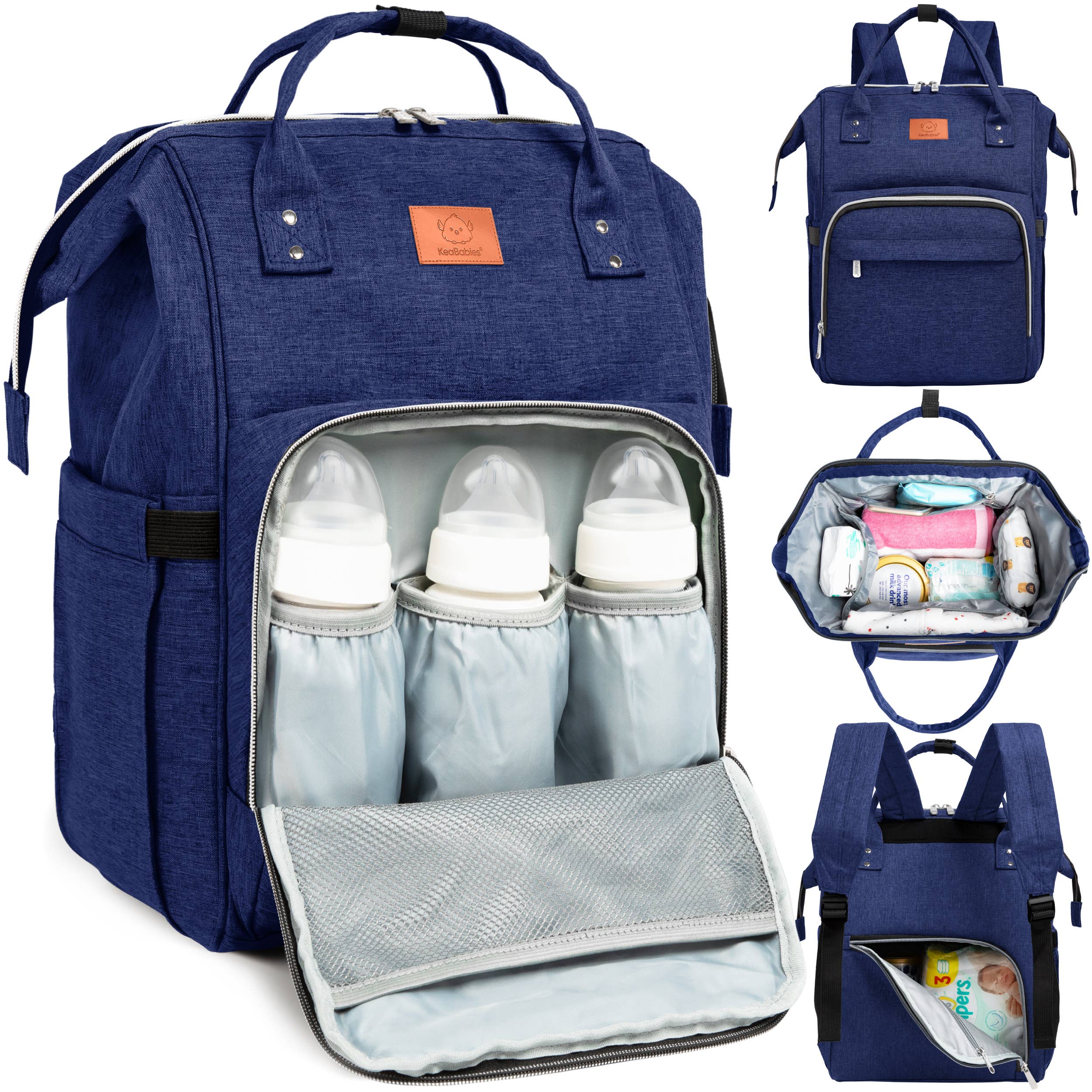 NR KEABABIES DIAPER BAG BACK PACK | MARINE BLUE