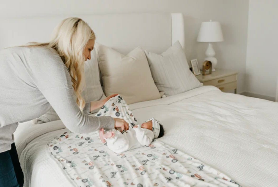 NR COPPER PEARL SWADDLE BLANKET | FARMING JO