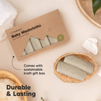 NR KEABABIES WASH CLOTHS | 6 PACK | EARTH BROWNS