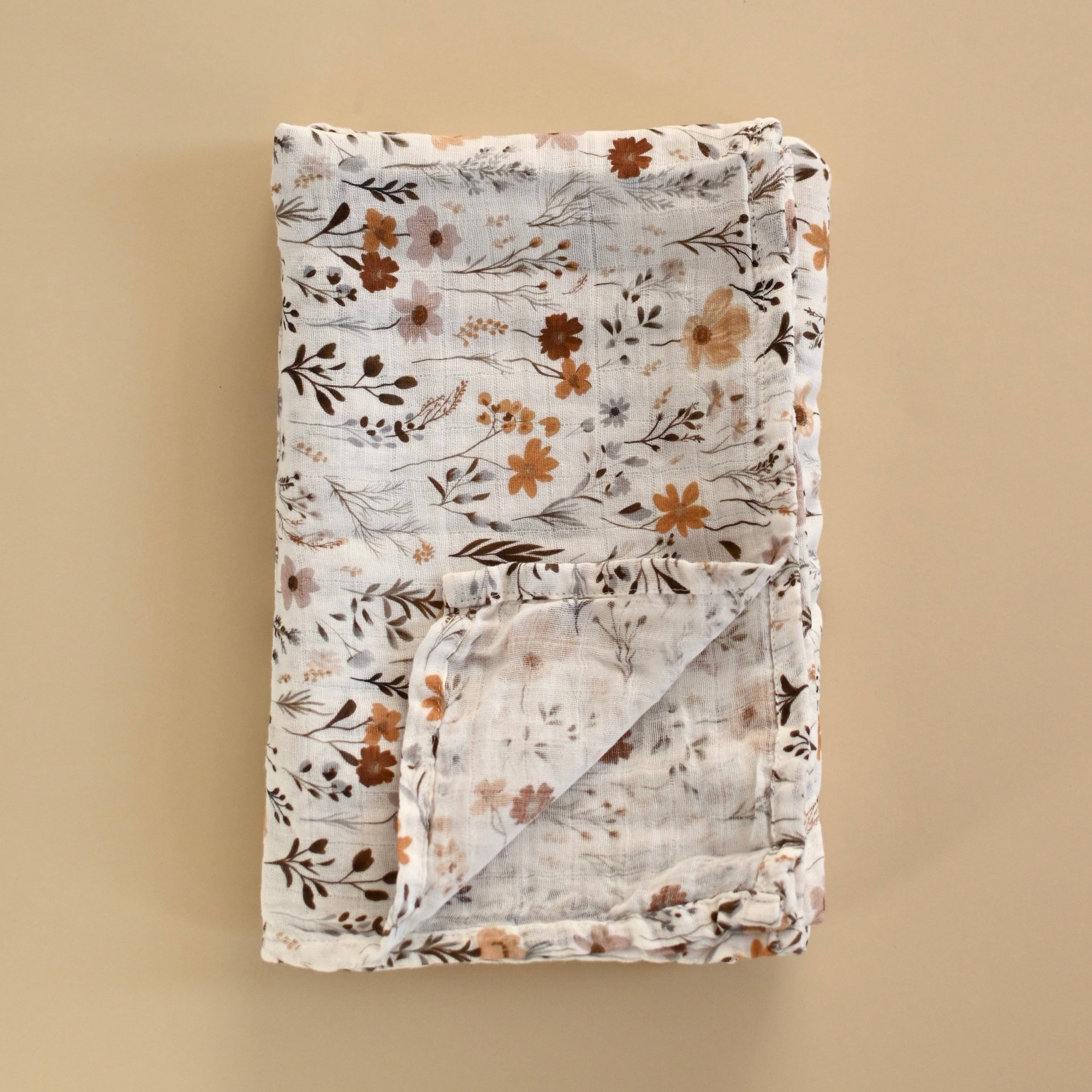 NR MINIKA MUSLIN SWADDLE | WILDFLOWERS