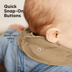NR KEABABIES BABY BANDANA BIBS | 8-PACK | TERRACOTTA