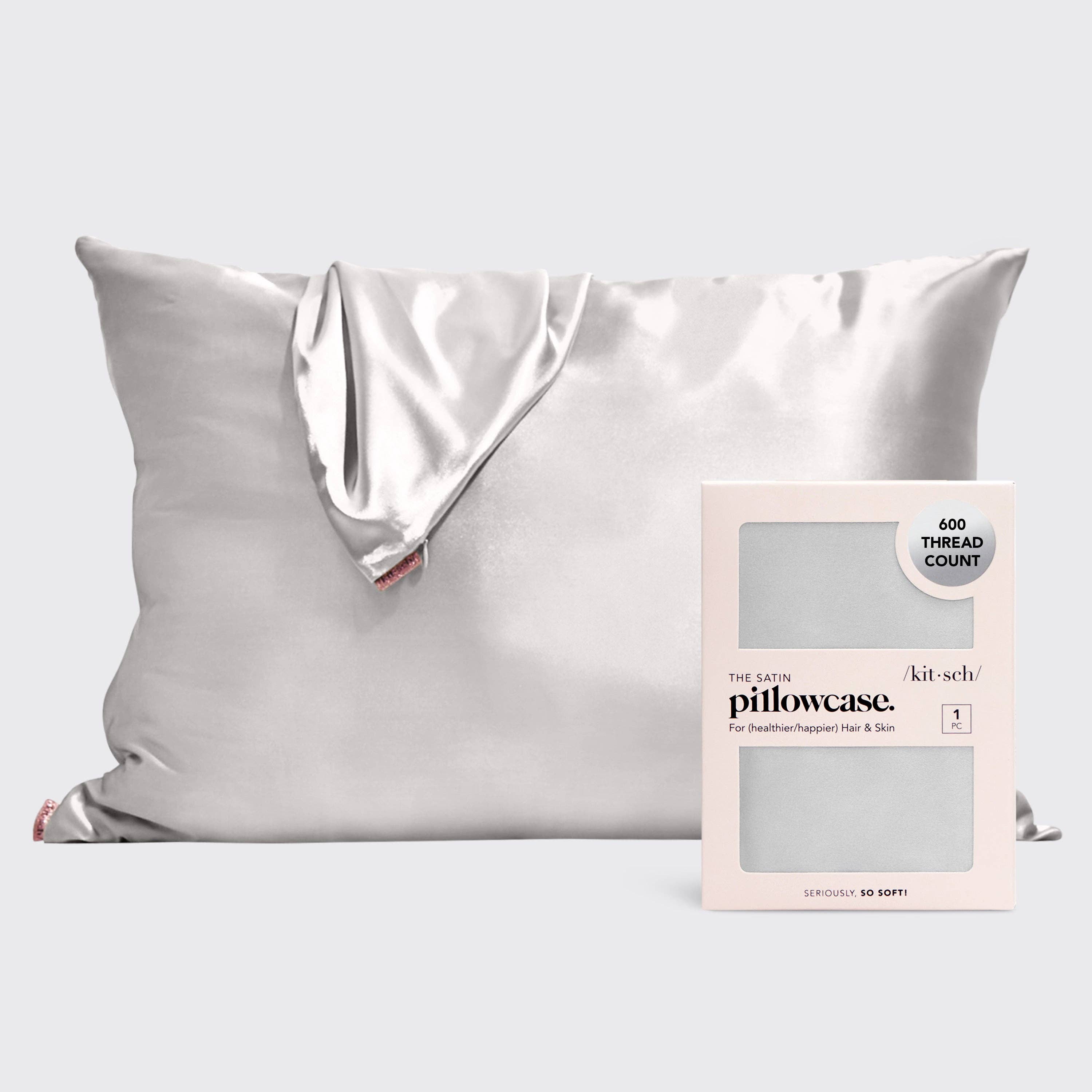 NR KITSCH SATIN PILLOWCASE | SILVER