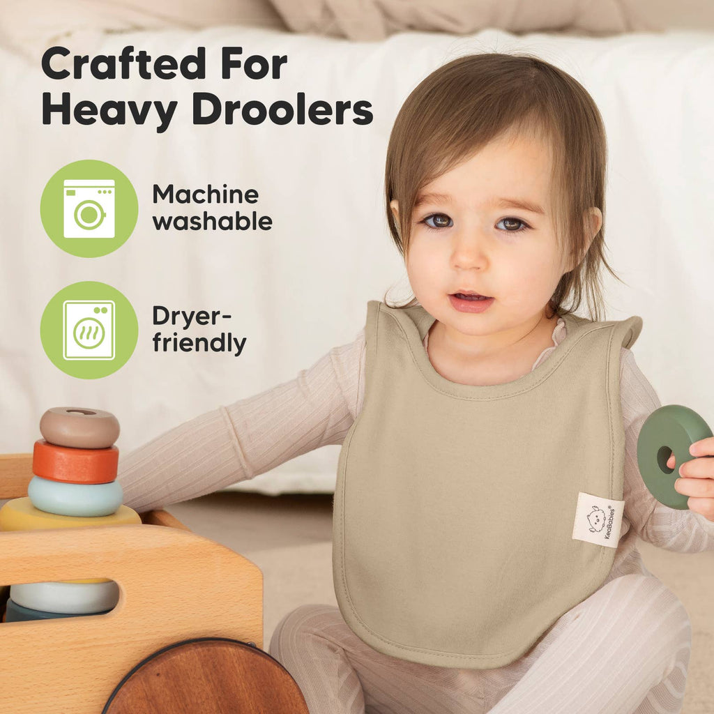 NR KEABABIES 8-PACK HALLO DROOL BIBS | BRICK