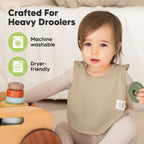 NR KEABABIES 8-PACK HALLO DROOL BIBS | BRICK