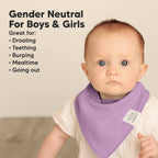 NR KEABABIES BABY BANDANA BIBS | 8-PACK | LILAC