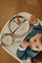 NR MINIKA STAINLESS & SILICONE BOWL | SAGE