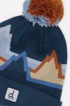 NR DEUX PAR DEUX WINTER KNIT HAT MOUNTAIN JACQUARD