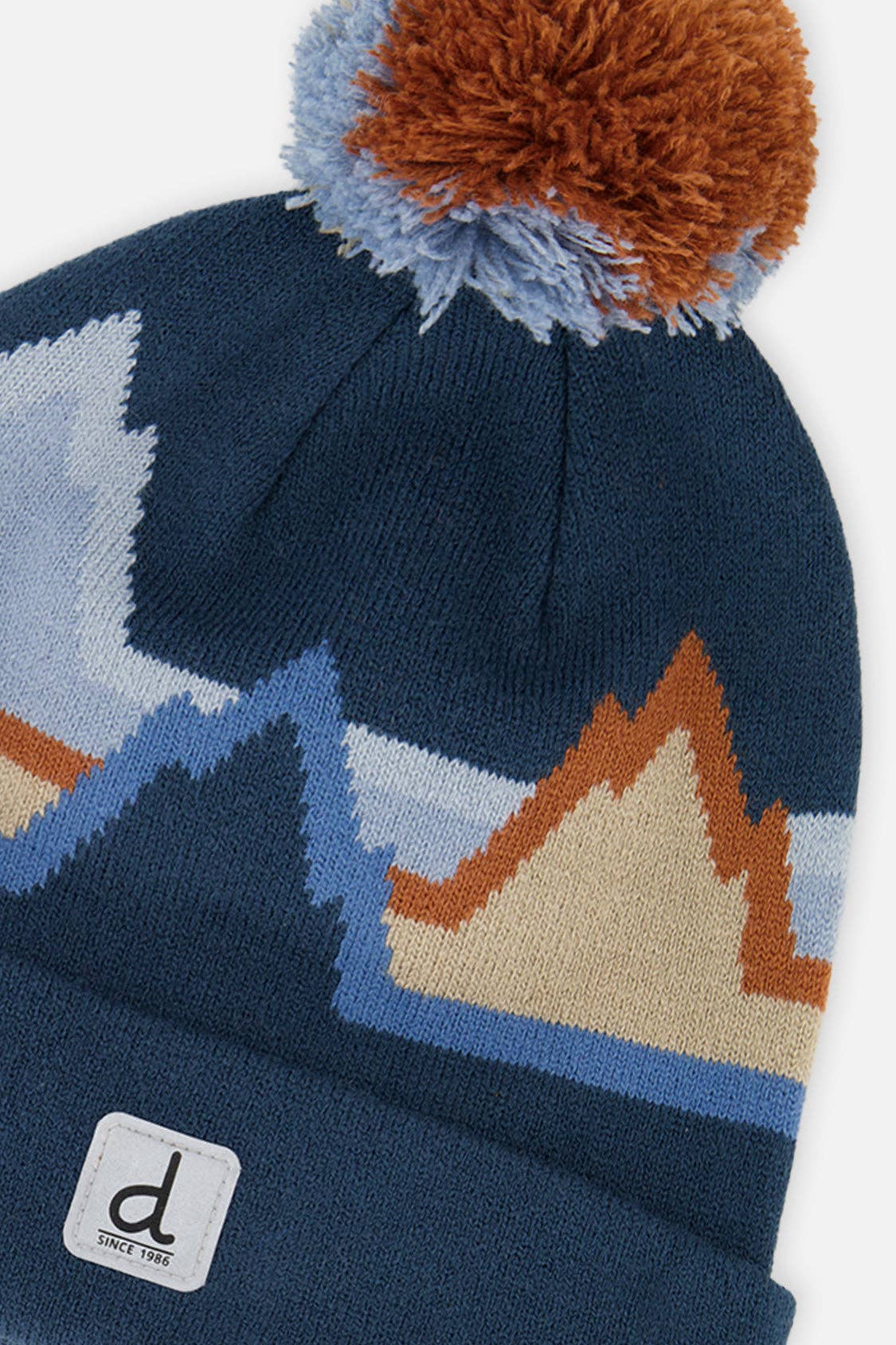 NR DEUX PAR DEUX WINTER KNIT HAT MOUNTAIN JACQUARD