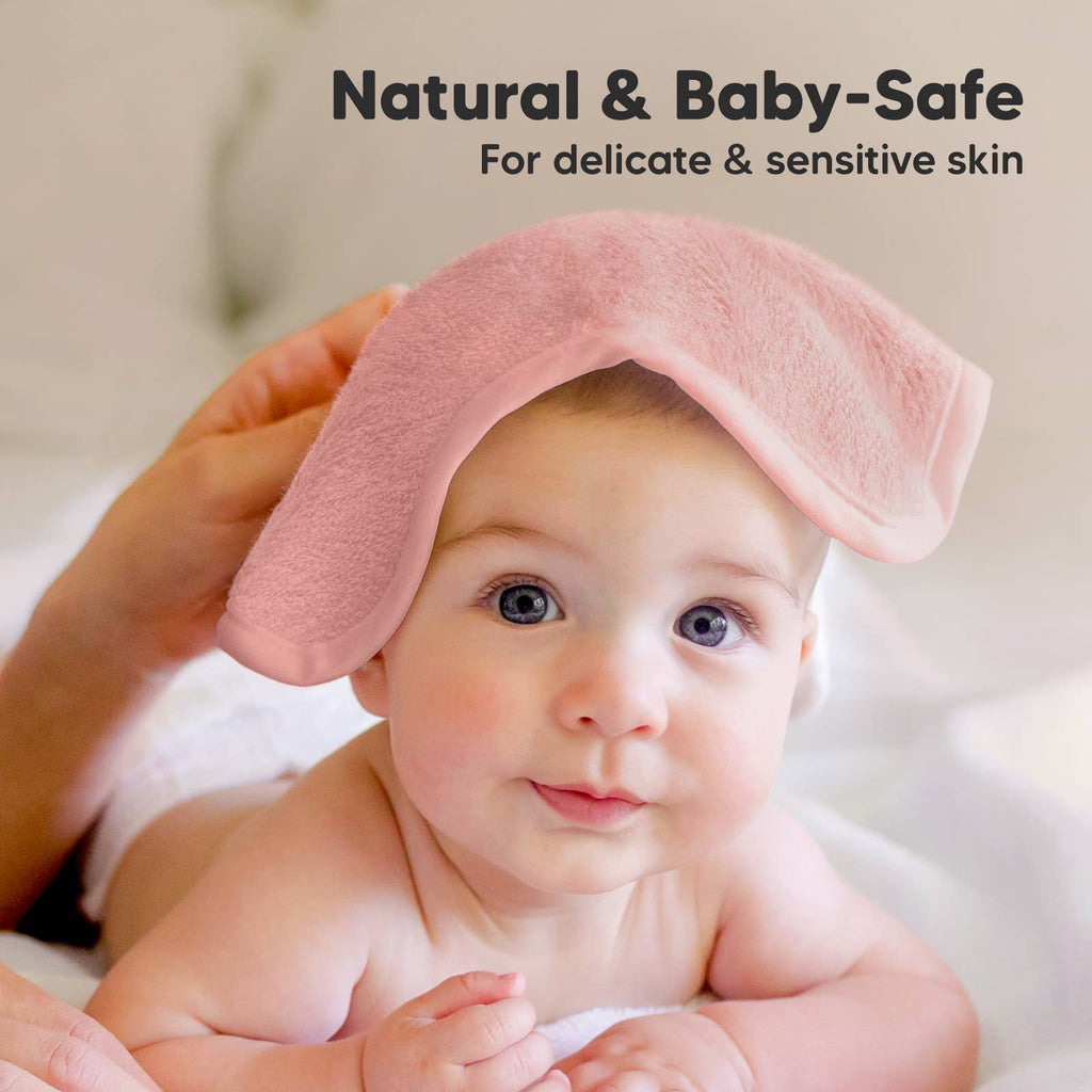 NR KEABABIES WASH CLOTHS | 6 PACK | ROSY