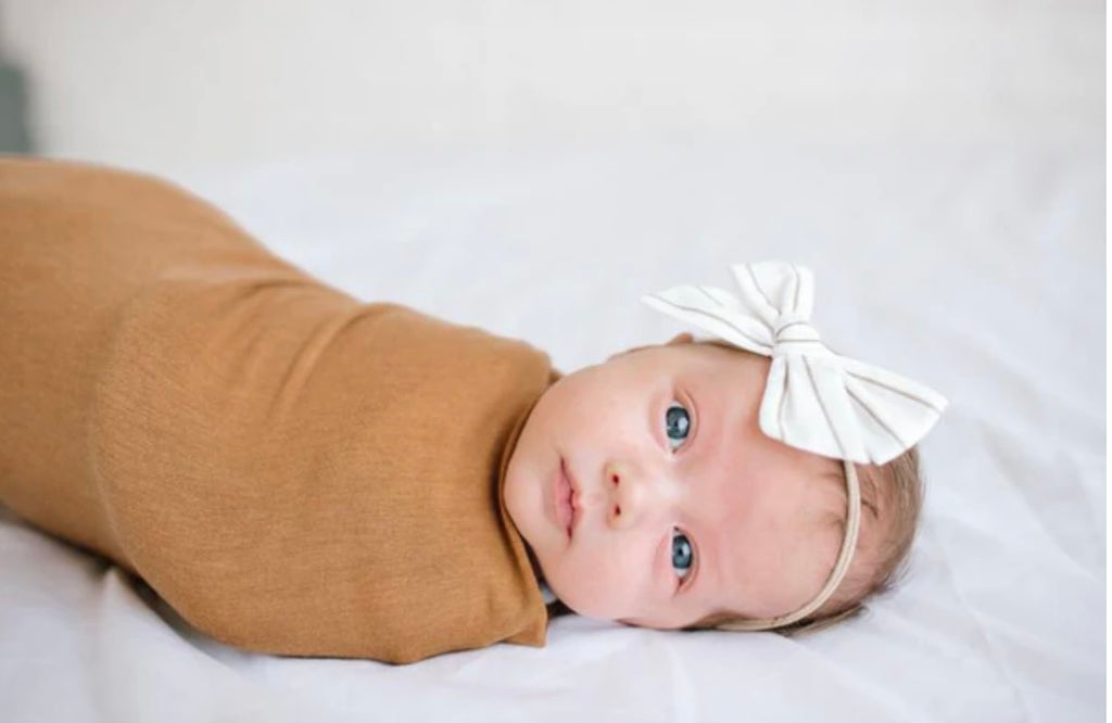 NR COPPER PEARL SWADDLE BLANKET | CAMEL