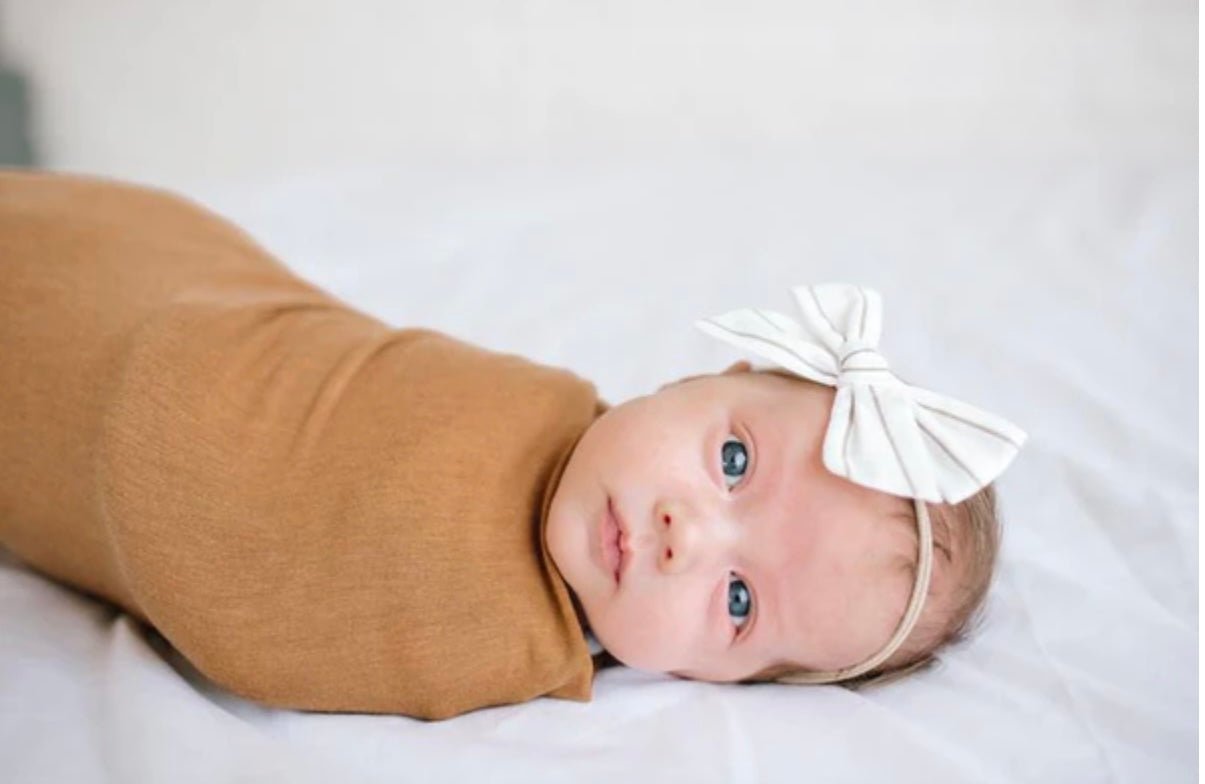 NR COPPER PEARL SWADDLE BLANKET | CAMEL