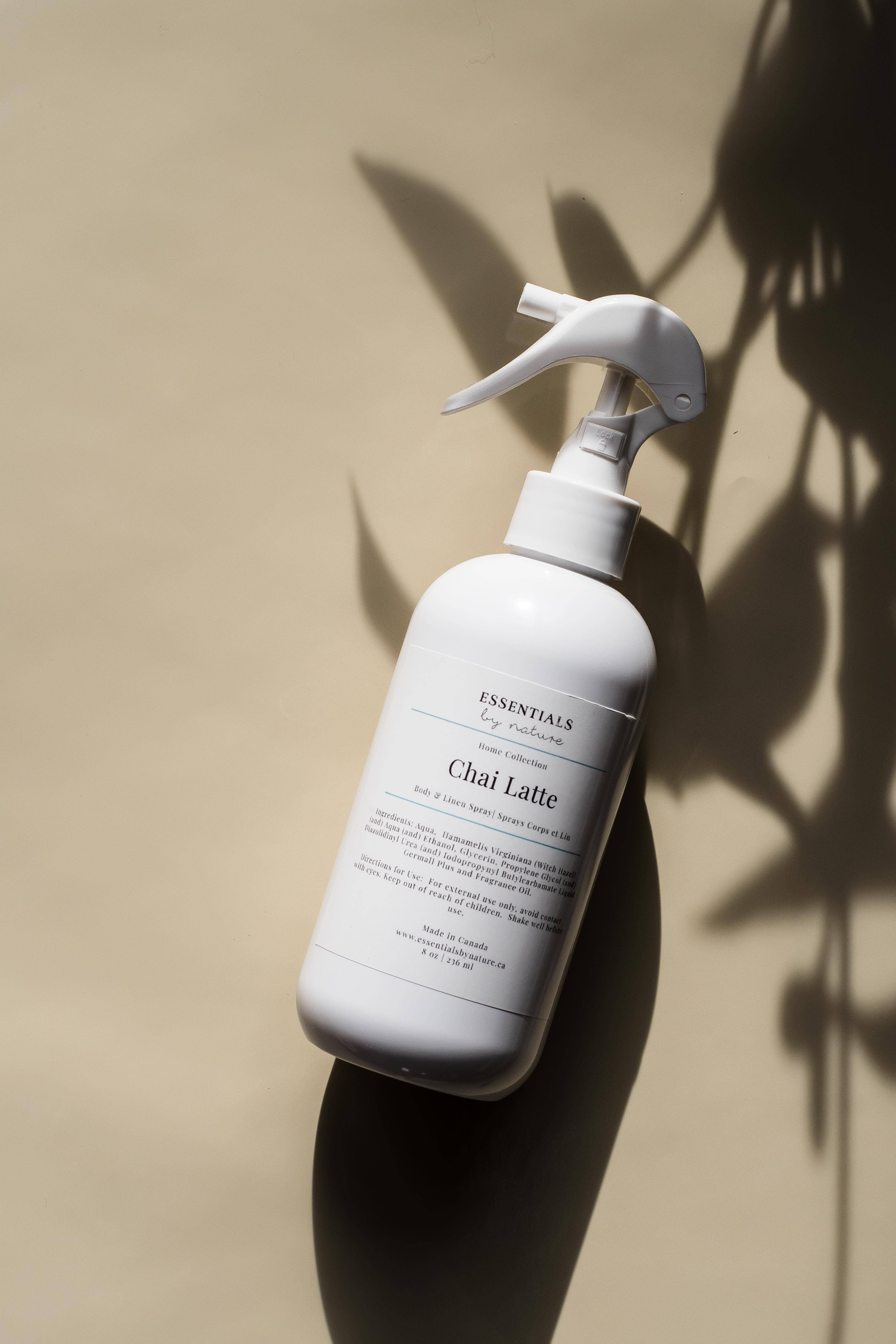 NR CHAI LATTE LINEN AND BODY SPRAY | ESSENTIALS BY NATURE