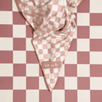 NR KITSCH XL HAIR TOWEL WRAP | TERRACOTTA CHECKER