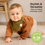 NR KEABABIES BABY BANDANA BIBS | 8-PACK | MOODY SOLIDS