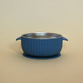 NR MINIKA STAINLESS & SILICONE BOWL | INDIGO