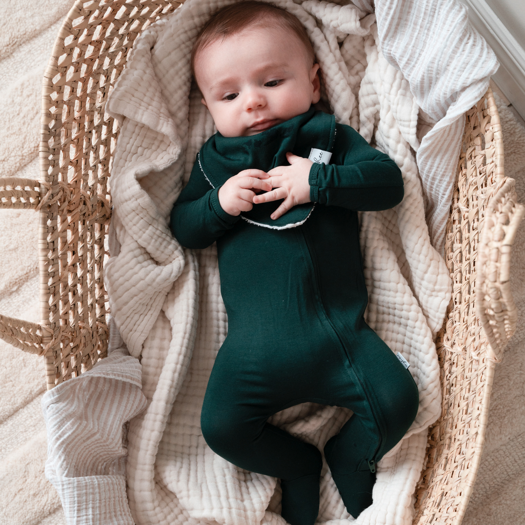 NR PIP + PHEE BAMBOO FOOTED SLEEPER | ARCTIC BLUE | 0-3