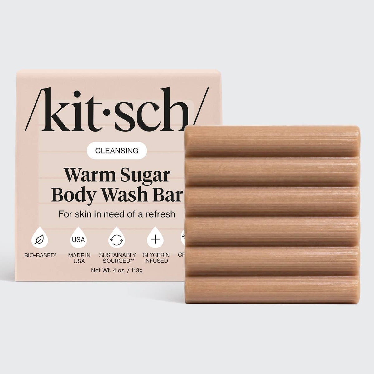 NR KITSCH CLEANSING WARM SUGAR  BODY WASH BAR