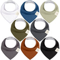 NR KEABABIES BABY BANDANA BIBS | 8-PACK | MOODY SOLIDS