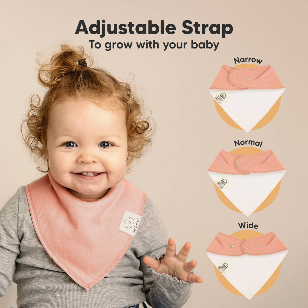 NR KEABABIES BABY BANDANA BIBS | 8-PACK | MUTED PASTEL