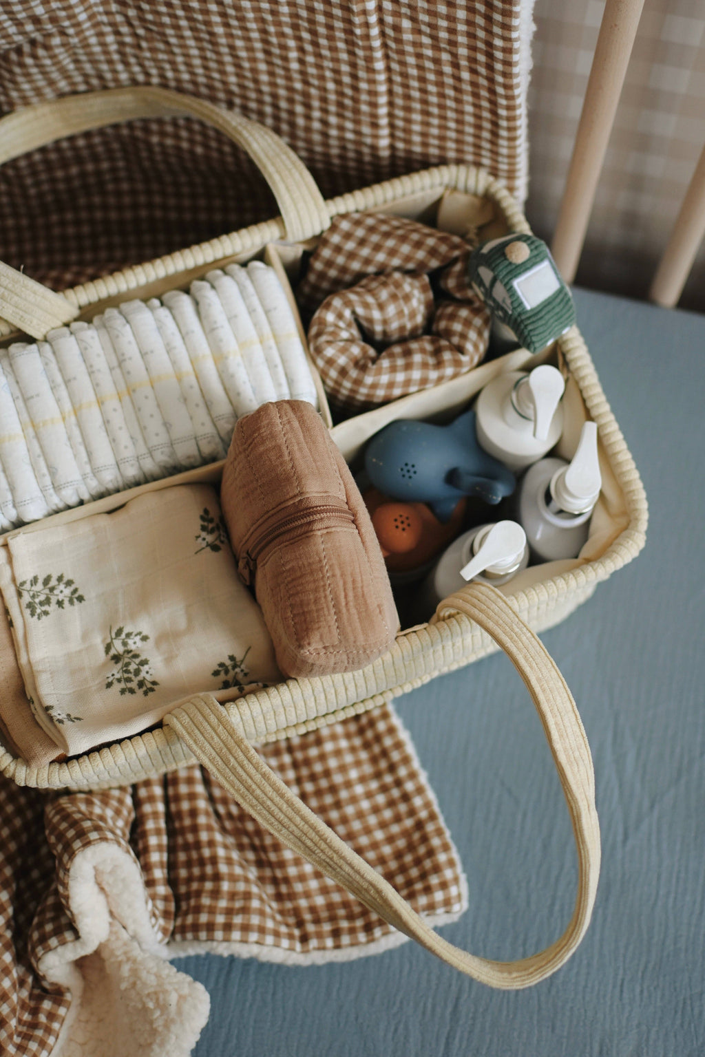NR MINIKA DIAPER CADDY | CREAM