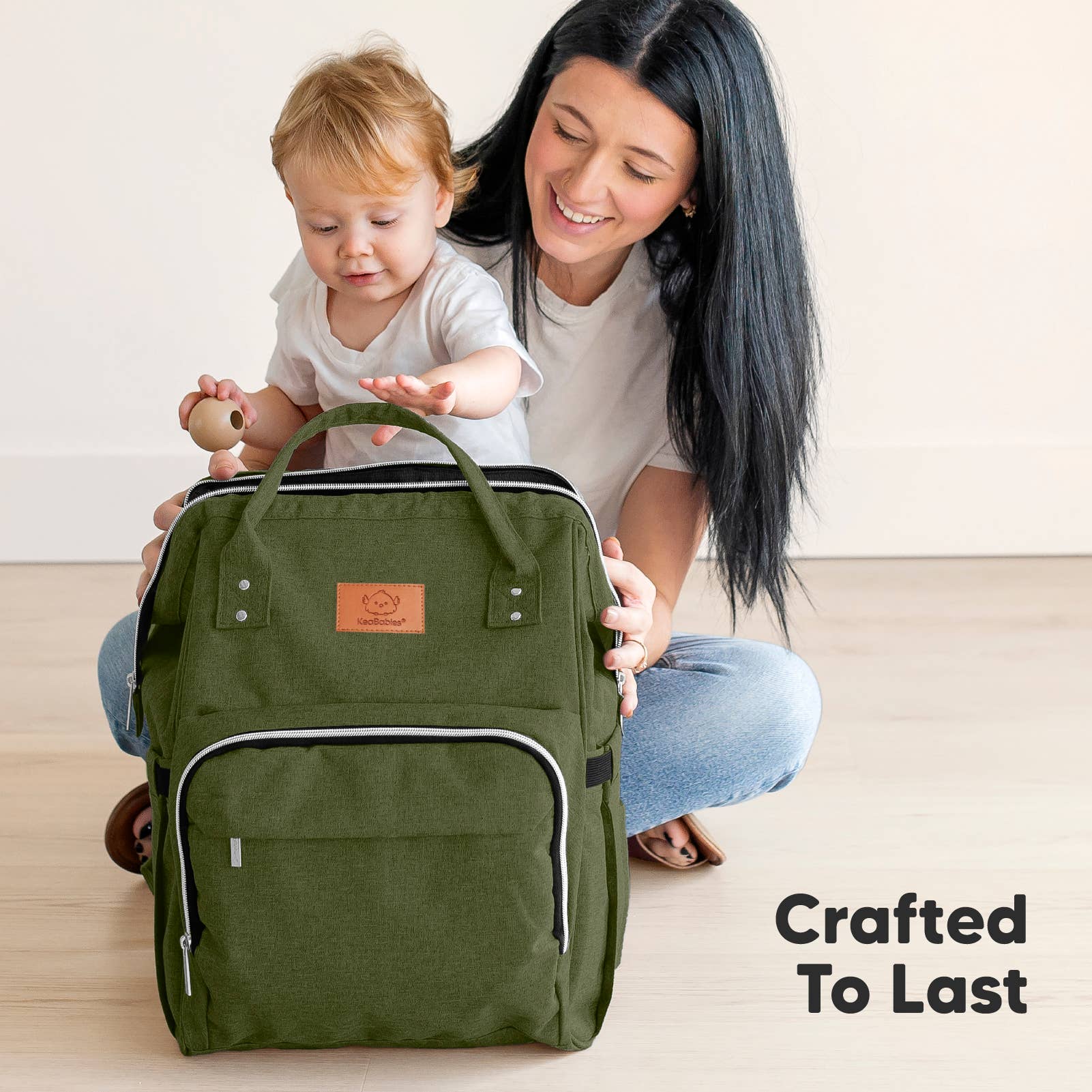 NR KEABABIES DIAPER BAG BACK PACK | OLIVE