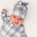 NR BELAN J KNOTTED HAT | DENIM PLAID