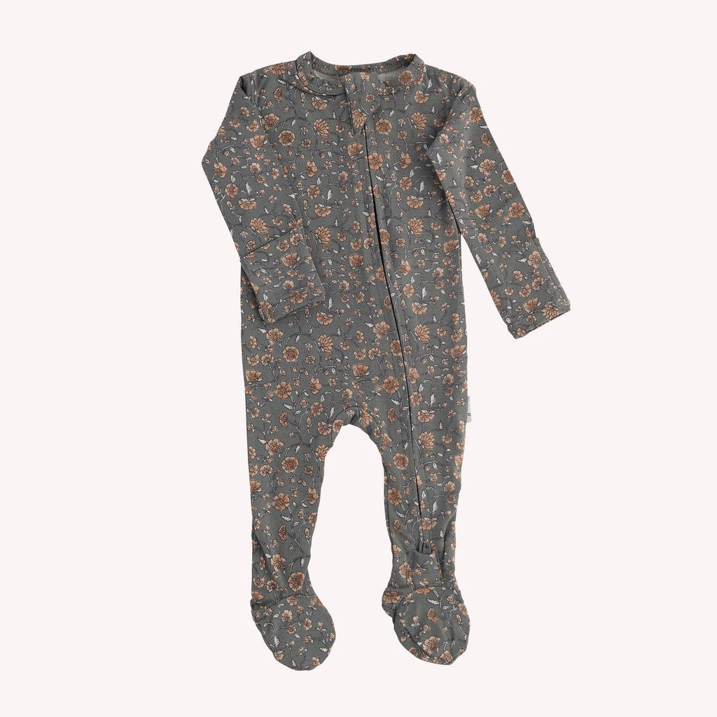 NR PIP + PHEE BAMBOO FOOTED SLEEPER | VINTAGE FLORAL