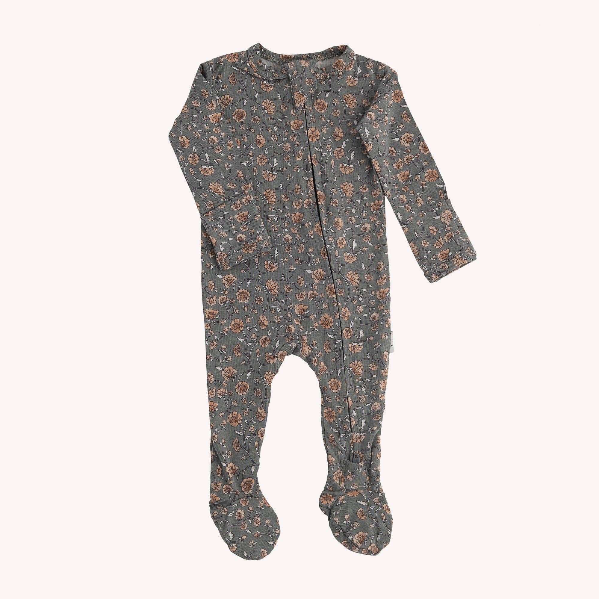NR PIP + PHEE BAMBOO FOOTED SLEEPER | VINTAGE FLORAL