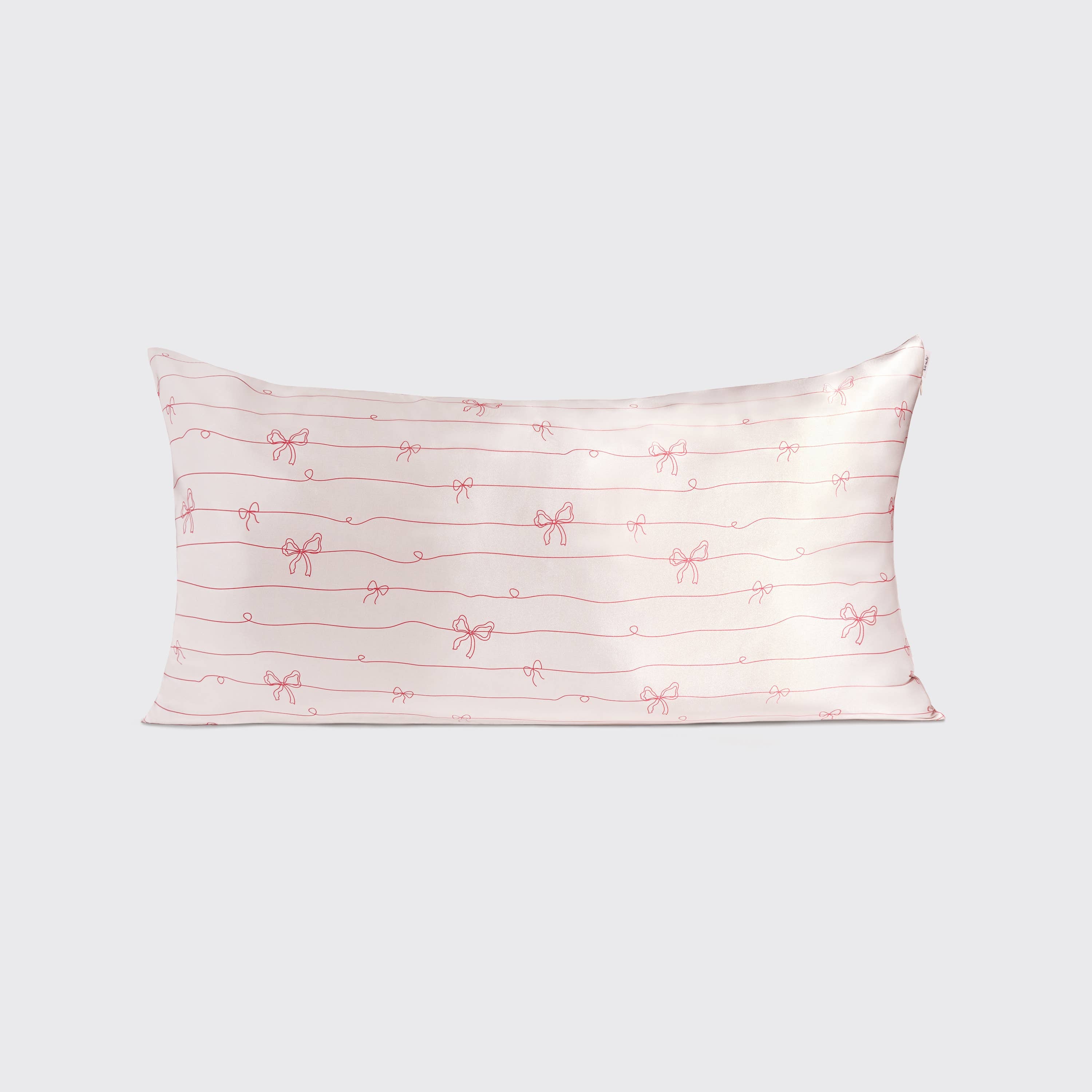 NR KITSCH KING SATIN PILLOWCASE | STRIPED BOWS