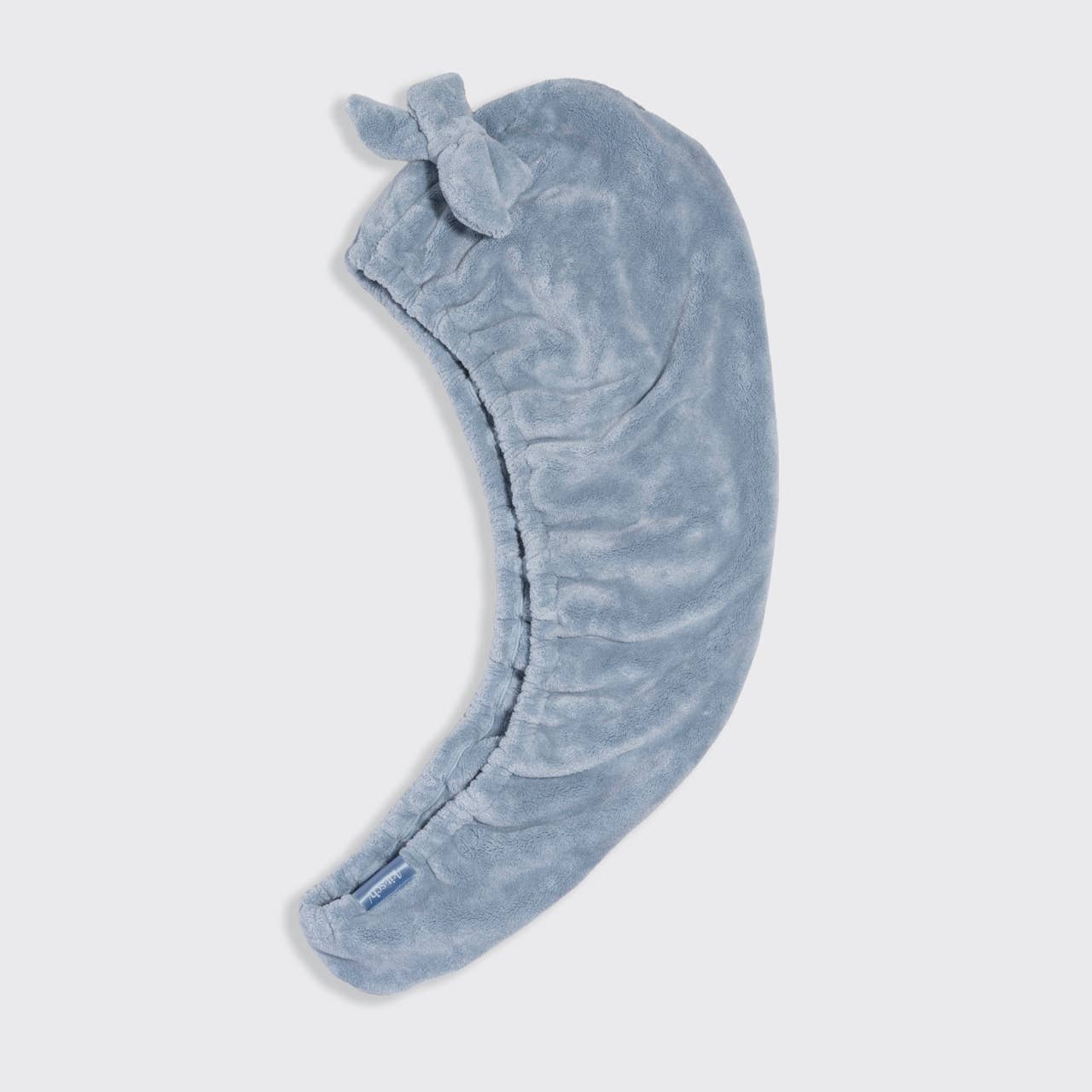 NR KITSCH PLUSH MICROFIBRE HAIR TOWEL TURBAN | COASTAL BLUE