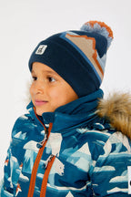 NR DEUX PAR DEUX WINTER KNIT HAT MOUNTAIN JACQUARD