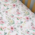 NR BELAN J CRIB SHEET FLORAL BLISS