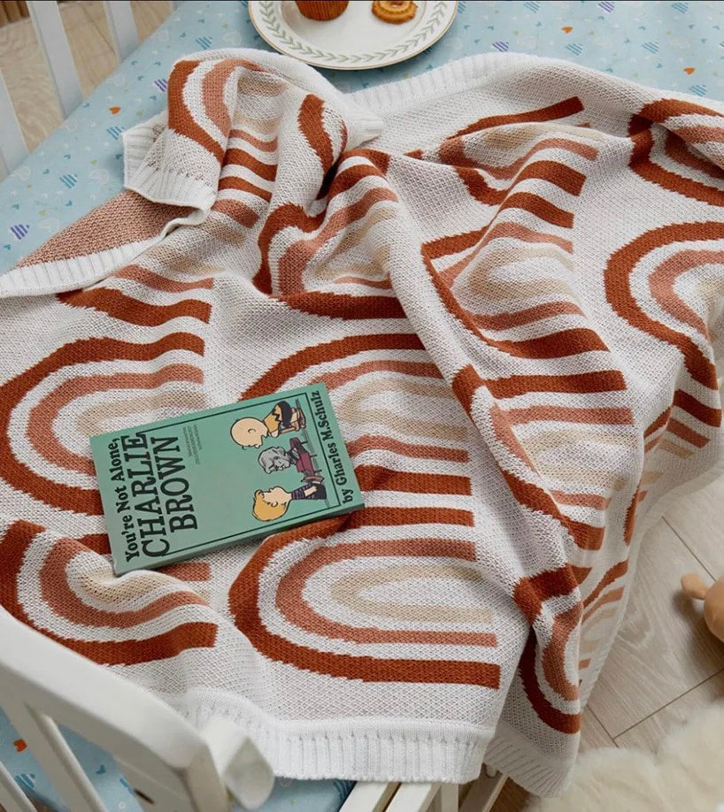 NR KNIT BLANKET | BOHO RAINBOW