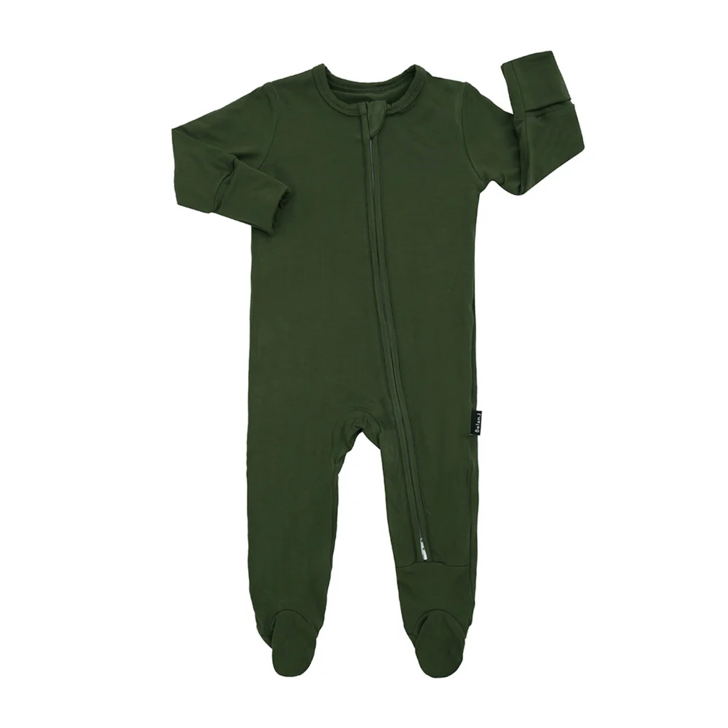 NR PREEMIE | BELAN J FOOTED SLEEPER | FOREST