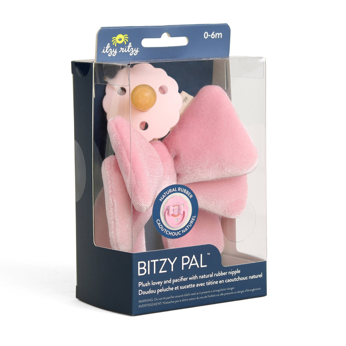 NR BITZY PAL NATURAL PACIFIER PLUSH | GOOSE