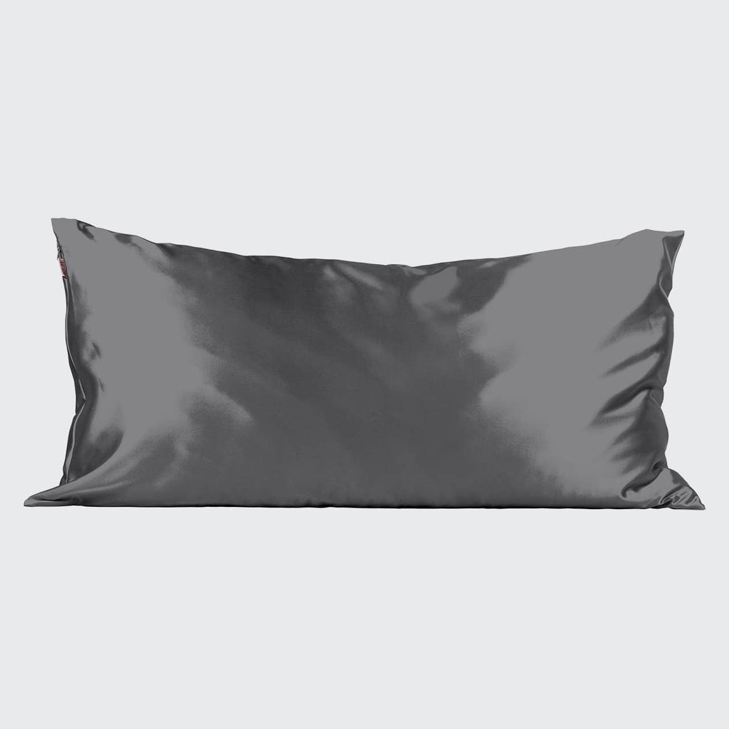 NR KITSCH KING SATIN PILLOWCASE | CHARCOAL