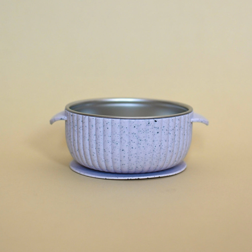 NR MINIKA STAINLESS & SILICONE BOWL | LAVENDER