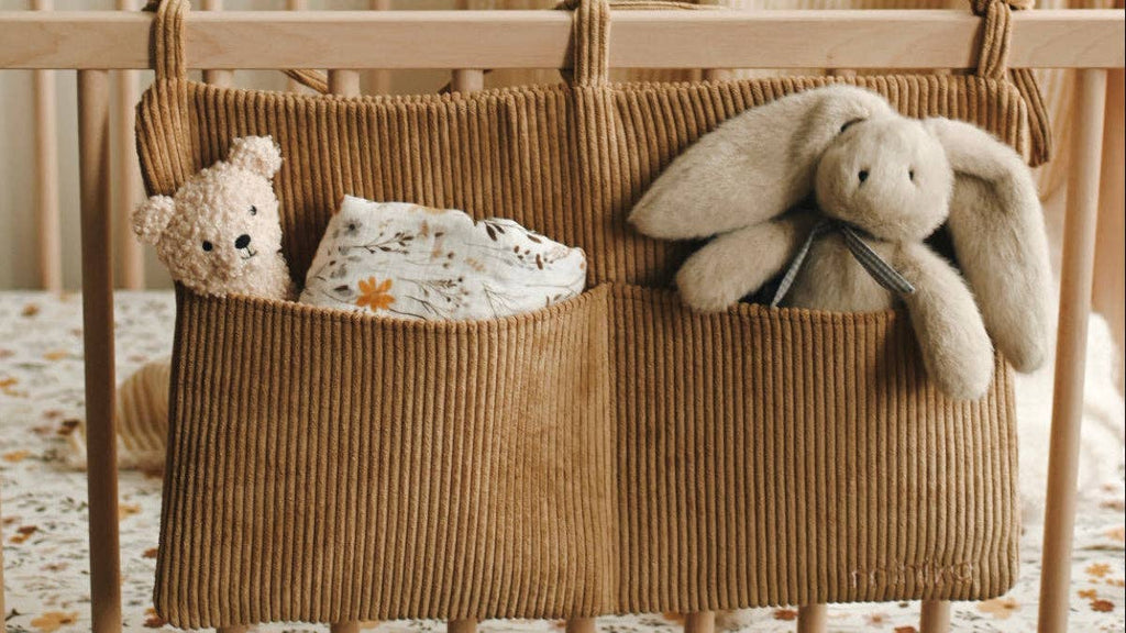 NR MINIKA CRIB ORGANIZER | ALMOND