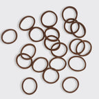 NR KITSCH NYLON ELASTICS 20pc | CHOCOLATE