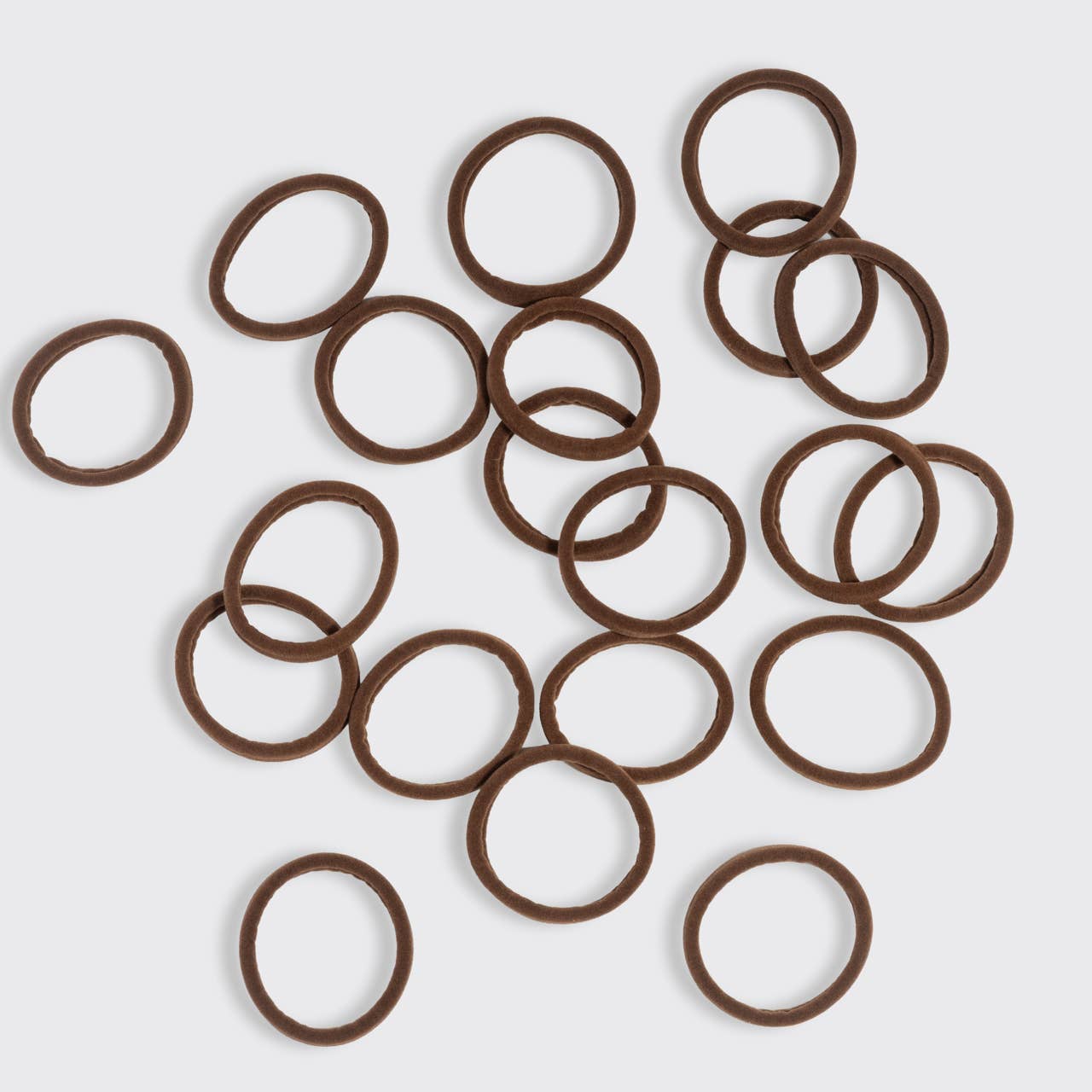 NR KITSCH NYLON ELASTICS 20pc | CHOCOLATE