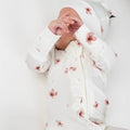 NR PREEMIE | BELAN J FOOTED SLEEPER | RUFFLED PETALS