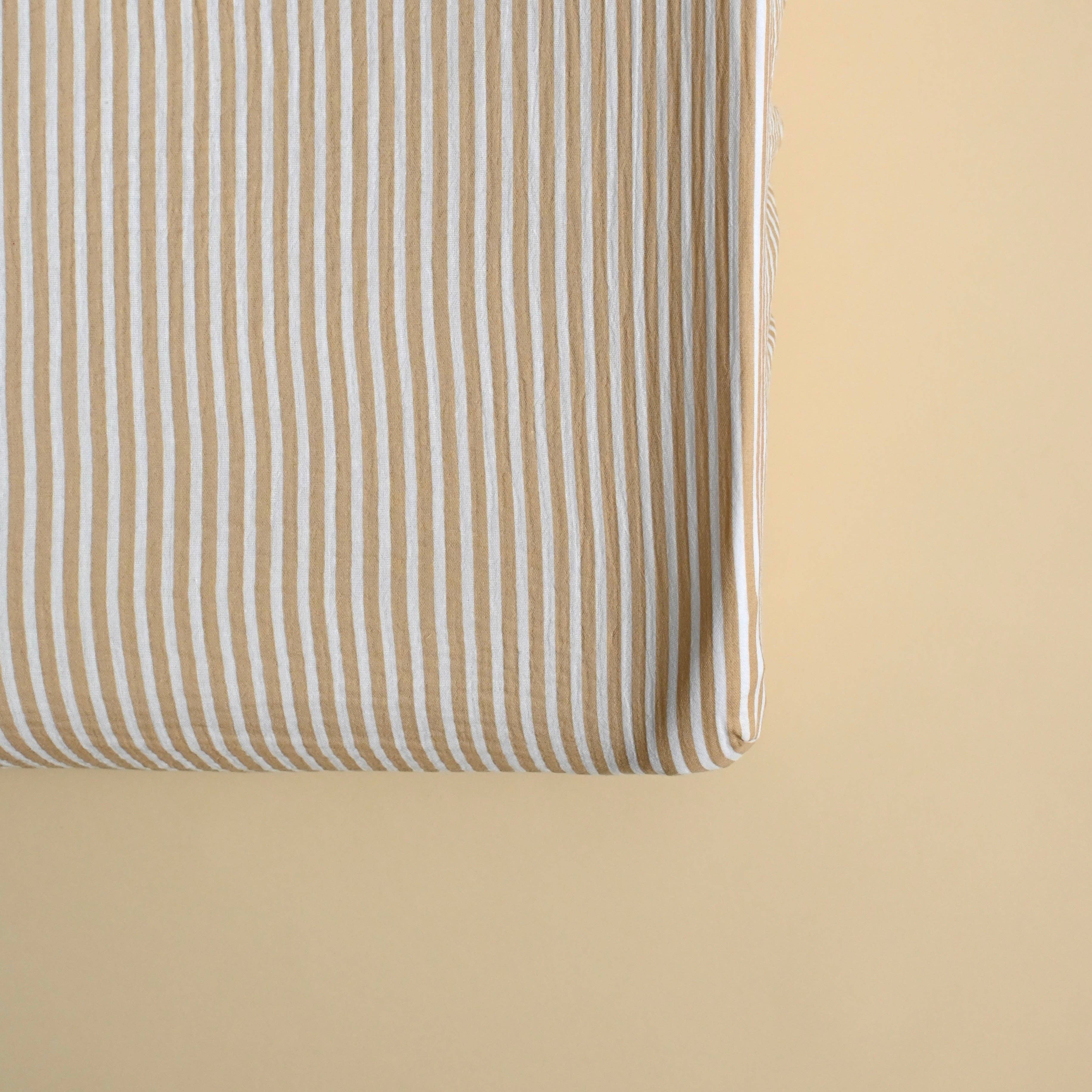 NR MINIKA CHANGING PAD COVER | STRIPE BEIGE