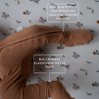 NR PIP + PHEE BAMBOO FOOTED SLEEPER | CARAMEL