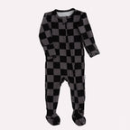 NR PIP + PHEE BAMBOO FOOTED SLEEPER | MAPLE GRID | NEWBORN